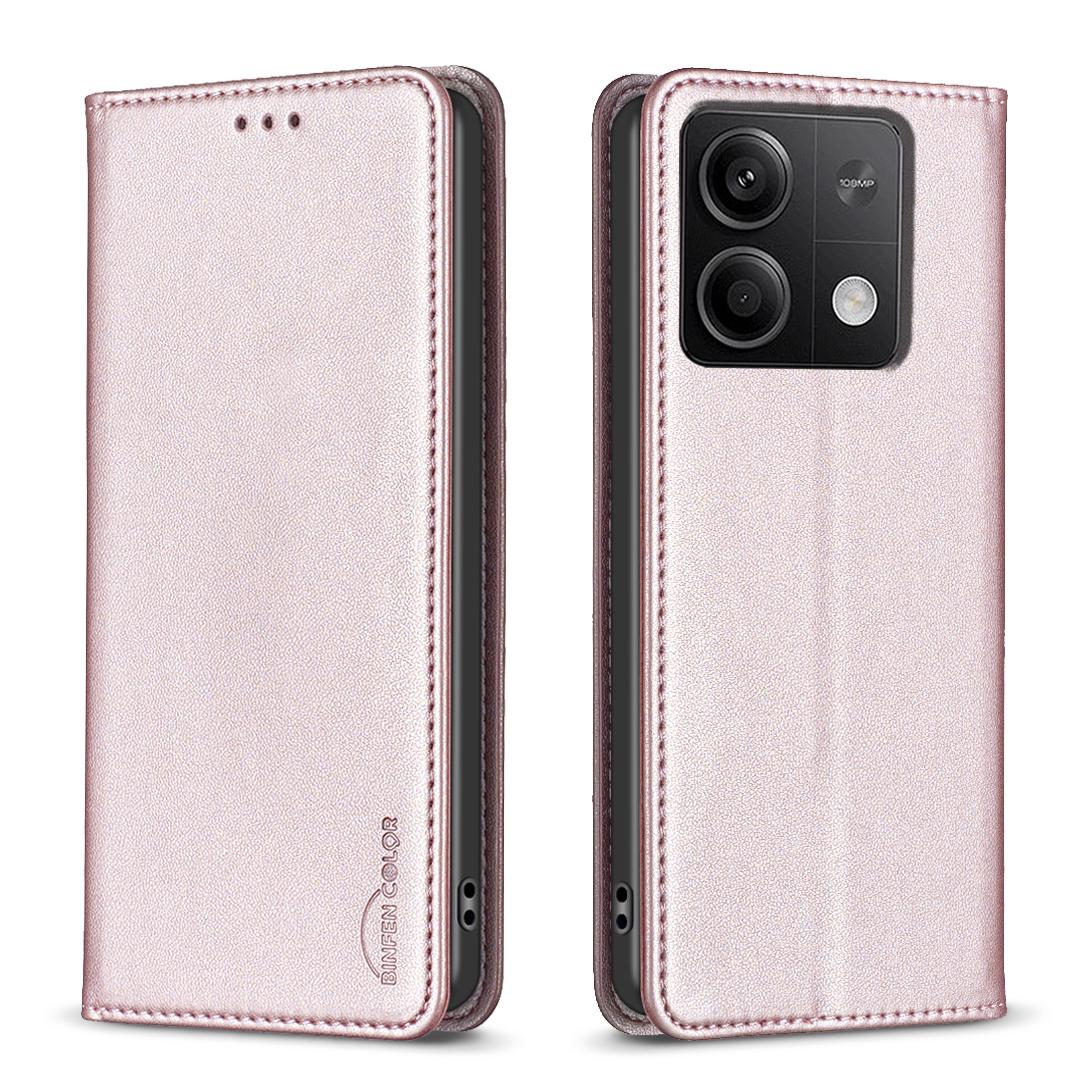 BINFEN COLOR BF18 For Xiaomi Redmi Note 13 4G Phone Case Card Holder Cover Magnetic Absorption Rose Gold
BINFEN COLOR BF18 For Xiaomi Redmi Note 13 4G Phone Case Card Holder Cover Magnetic Absorption Rose Gold