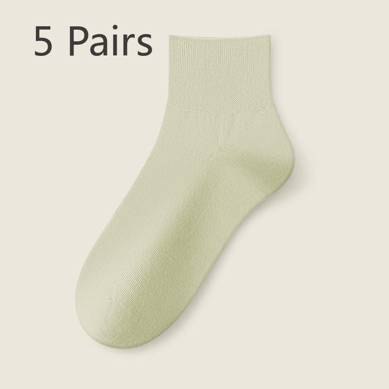 5 пар женских летних тонких хлопковых антибактериальных носков с низкой впитываемостью пота, свободных, без косточек 5 Pairs светло-зеленый
5 пар женских летних тонких хлопковых антибактериальных носков с низкой впитываемостью пота, свободных, без косточек 5 Pairs светло-зеленый