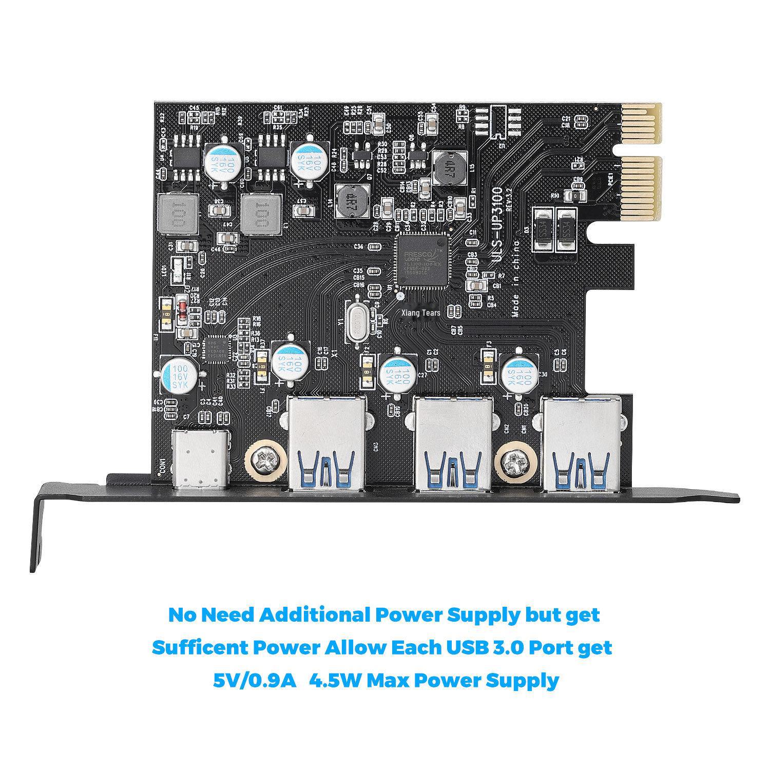 Карта розширення PCI-e до USB 3.0 Type-C, зовнішнє живлення не потрібне, проста у використанні. чорний
Карта розширення PCI-e до USB 3.0 Type-C, зовнішнє живлення не потрібне, проста у використанні. чорний
