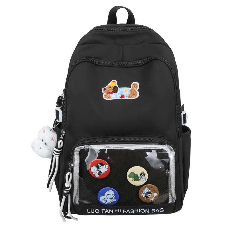 Рюкзак большой вместимости для женщин, школьный рюкзак, школьная сумка для студентов чёрный
Рюкзак большой вместимости для женщин, школьный рюкзак, школьная сумка для студентов чёрный