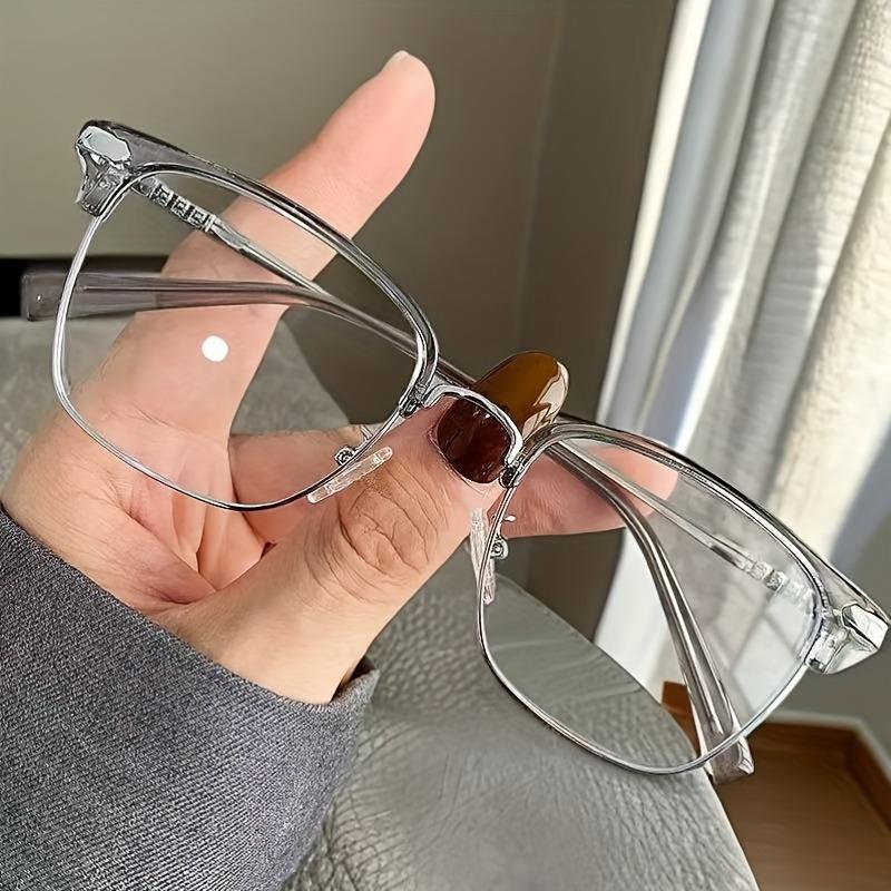 1/2pcs Unisex brow-frame glasses, anti-blue light & windproof, alloy legs, perfect for cycling.
1/2pcs Unisex brow-frame glasses, anti-blue light & windproof, alloy legs, perfect for cycling.