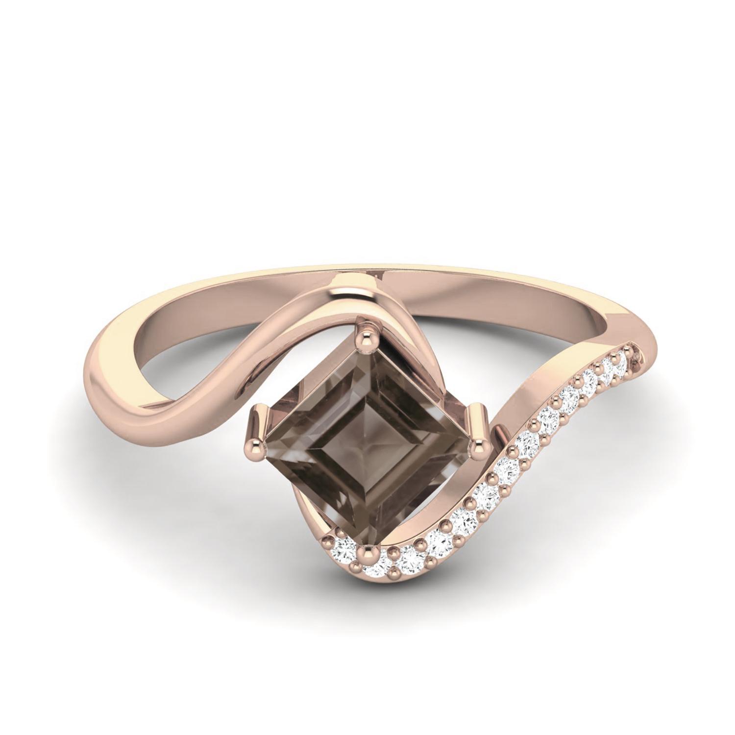 5mm Square Smoky Quartz 925 Sterling Silver Rose Vermeil Solitaire Bypass Women Engagement Ring 6 Яскраво-рожевий
5mm Square Smoky Quartz 925 Sterling Silver Rose Vermeil Solitaire Bypass Women Engagement Ring 6 Яскраво-рожевий