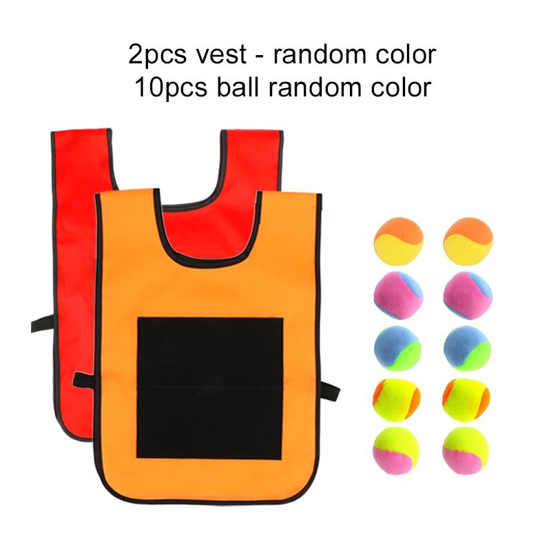 2pcs Games Vest with 10pcs Sticky Ball Outdoor Sports Props Party Favors Holiday Gifts Throw Catch Balls Funny Competition TMZ
2pcs Games Vest with 10pcs Sticky Ball Outdoor Sports Props Party Favors Holiday Gifts Throw Catch Balls Funny Competition TMZ