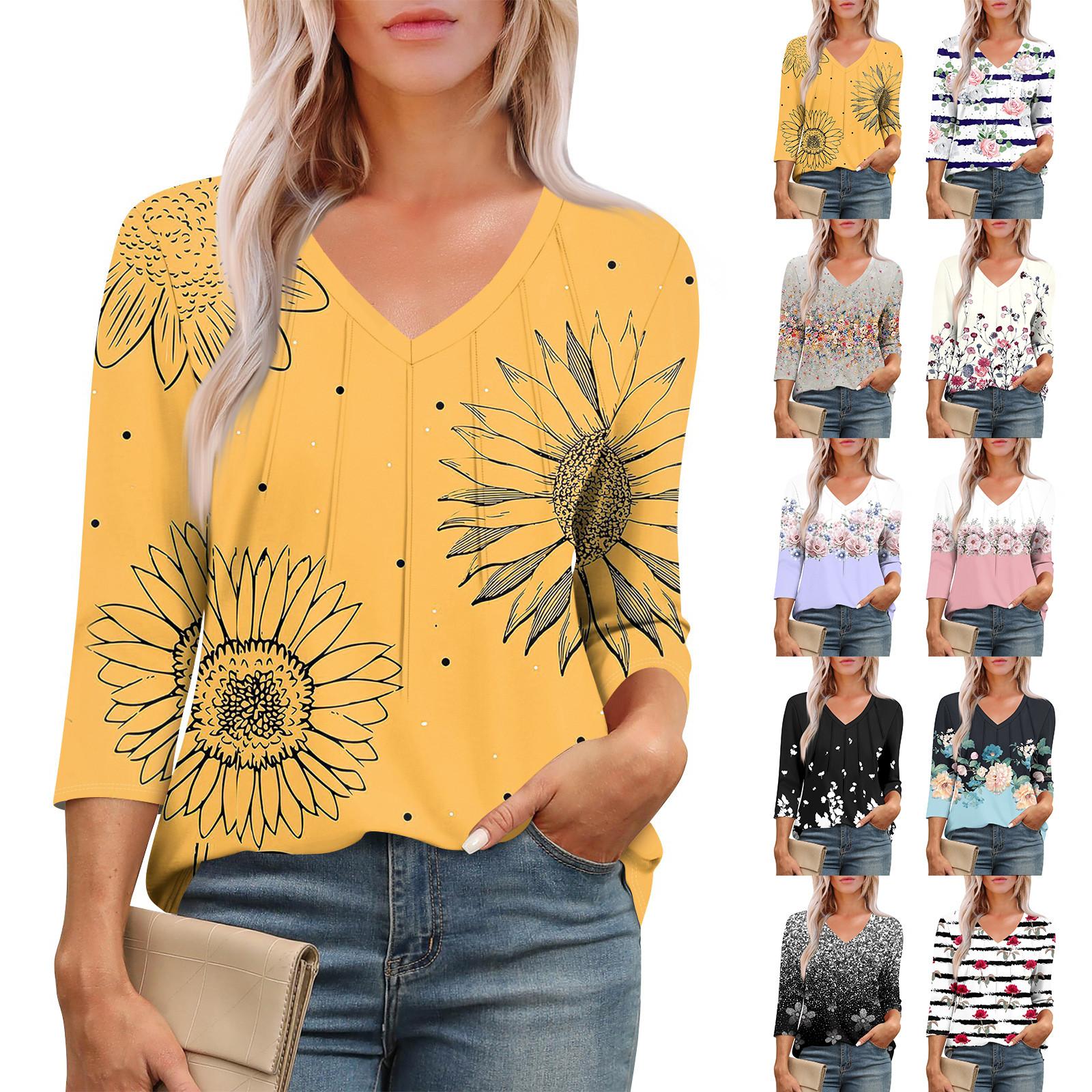 Women s Casual Tops V Neck Pull Stripe Prints Seven Sleeve Tops M
Women s Casual Tops V Neck Pull Stripe Prints Seven Sleeve Tops M