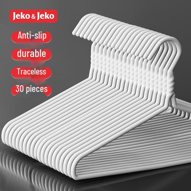 JEKO&JEKO Adult Non-Slip Plastic Clothes Hangers (30-Pack)
JEKO&JEKO Adult Non-Slip Plastic Clothes Hangers (30-Pack)