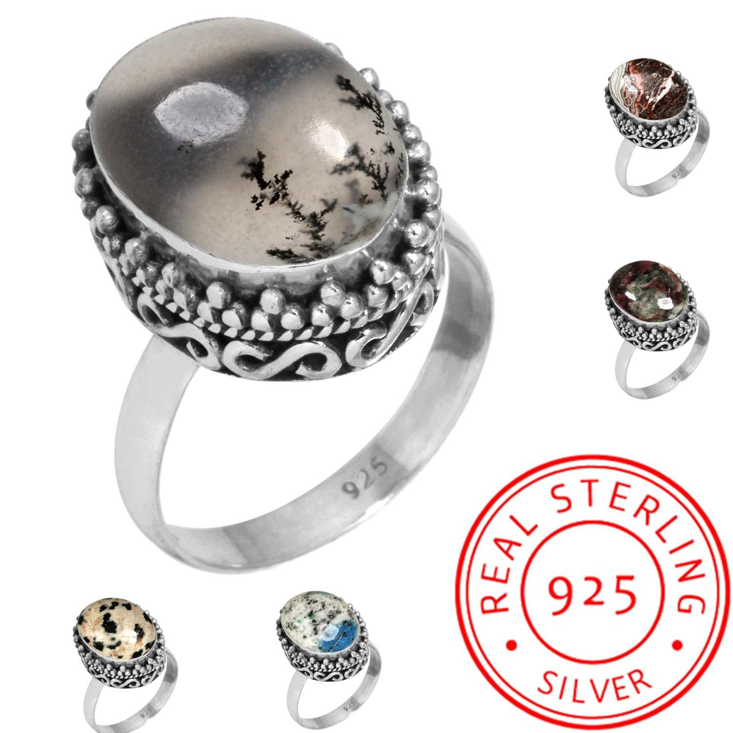 925 Sterling Silver Ring Women Gemstone Handmade Jewelry Easter Gift Crazy Lace Agate Dalmatian Dendrite Opal Eudialyte Howlite K2 Jasper Fashion 6.5
925 Sterling Silver Ring Women Gemstone Handmade Jewelry Easter Gift Crazy Lace Agate Dalmatian Dendrite Opal Eudialyte Howlite K2 Jasper Fashion 6.5