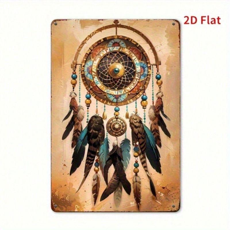 Vintage Metal Poster Indian Dreamcatcher Wall Art For Living Room
Vintage Metal Poster Indian Dreamcatcher Wall Art For Living Room