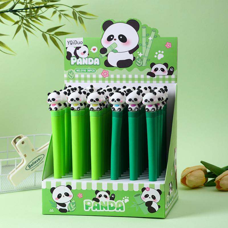 36pcs Creative Panda Shape Water Based Pen, 0.5mm Black Pen Refills Comfortable Grip Stationery School Office Writing Tools Supplies, Student Prize Gi Random style
36pcs Creative Panda Shape Water Based Pen, 0.5mm Black Pen Refills Comfortable Grip Stationery School Office Writing Tools Supplies, Student Prize Gi Random style