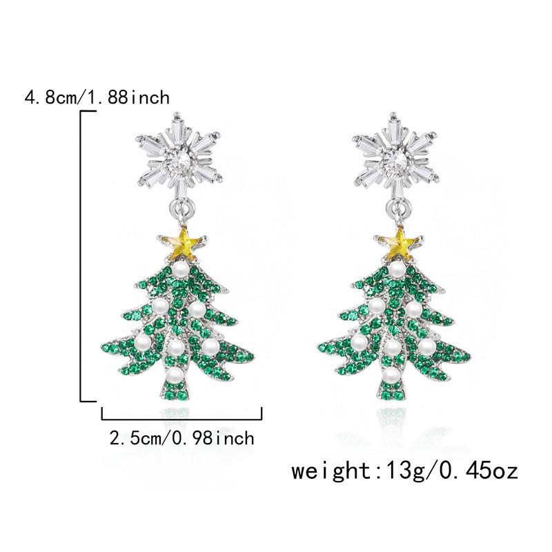 Christmas Tree Bell Pendant Earrings For Women Temperament Fashion Zircon Jewelry Xmas Gift Collection Studs Party New Arrival
Christmas Tree Bell Pendant Earrings For Women Temperament Fashion Zircon Jewelry Xmas Gift Collection Studs Party New Arrival