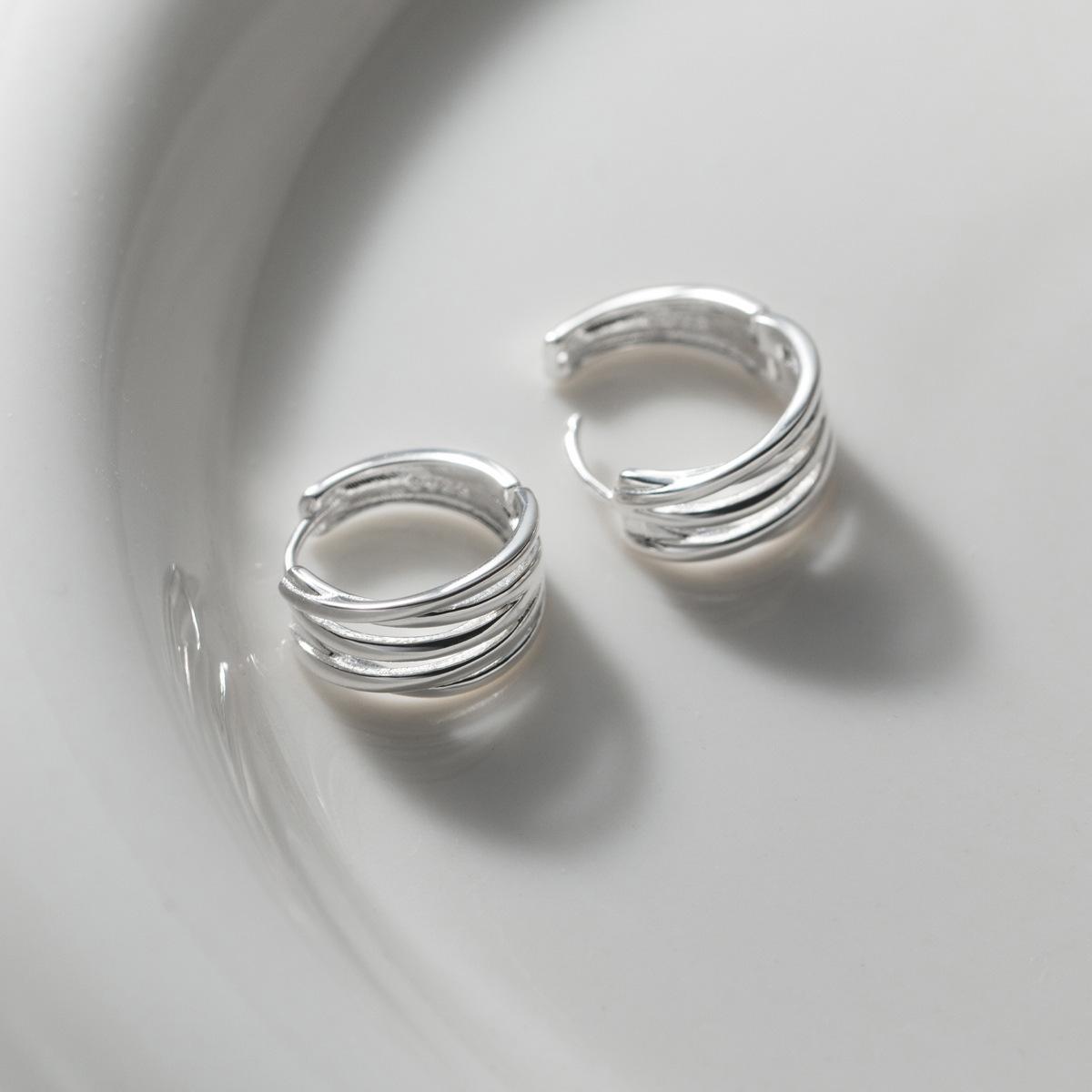 925 Sterling Silver Vintage Interware Lines Earrings For Women Trendy Earring Jewelry Prevent Allergy Party Accessories Gift
925 Sterling Silver Vintage Interware Lines Earrings For Women Trendy Earring Jewelry Prevent Allergy Party Accessories Gift