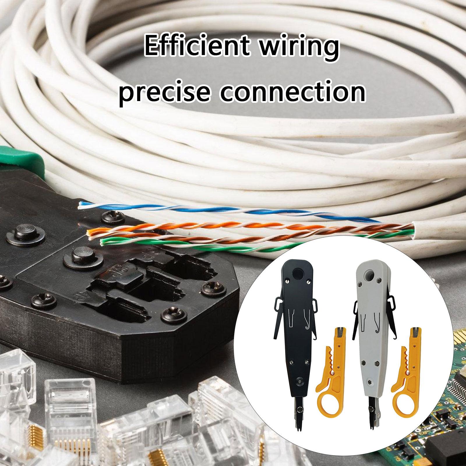 Wire Stripping Stripper RJ11 RJ45 Telecoms Phone Wire Cable Punch Down Networking Tool Kit Crimping Tool Ergonomic Handle A
Wire Stripping Stripper RJ11 RJ45 Telecoms Phone Wire Cable Punch Down Networking Tool Kit Crimping Tool Ergonomic Handle A