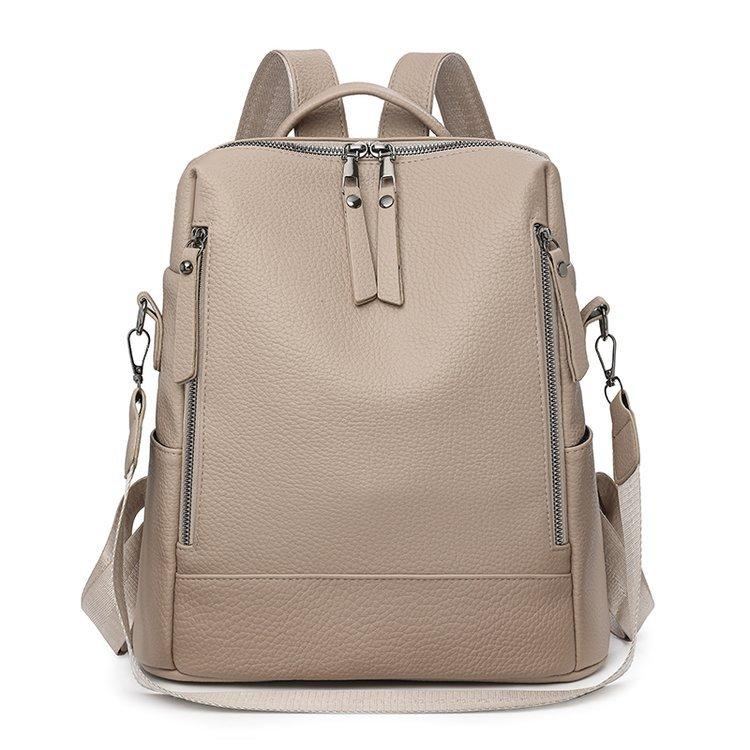 Multifunctional fashion backpack Urban simple commuter shoulder bag PU soft leather texture anti-theft student school bag One size хакі
Multifunctional fashion backpack Urban simple commuter shoulder bag PU soft leather texture anti-theft student school bag One size хакі