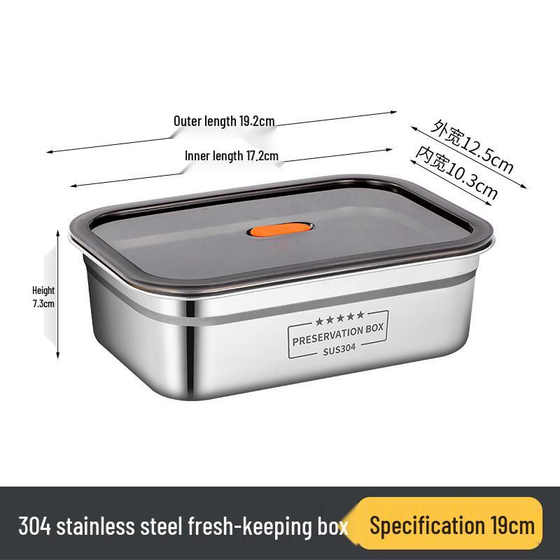 Large Capacity 304 Stainless Steel Bento Box with Lid - Rectangular, Sealed for Fresh-Keeping and Freezing
Large Capacity 304 Stainless Steel Bento Box with Lid - Rectangular, Sealed for Fresh-Keeping and Freezing