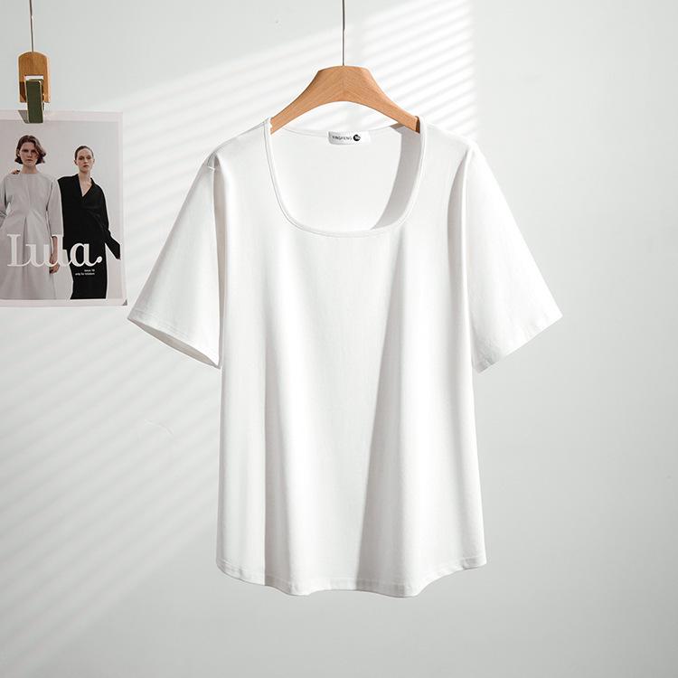 Summer 2026 Plus Size Solid Color U-Neck Short Sleeve Top for Women, 300 Jin 5XL (suggested weight 180-210 jin) білий
Summer 2026 Plus Size Solid Color U-Neck Short Sleeve Top for Women, 300 Jin 5XL (suggested weight 180-210 jin) білий