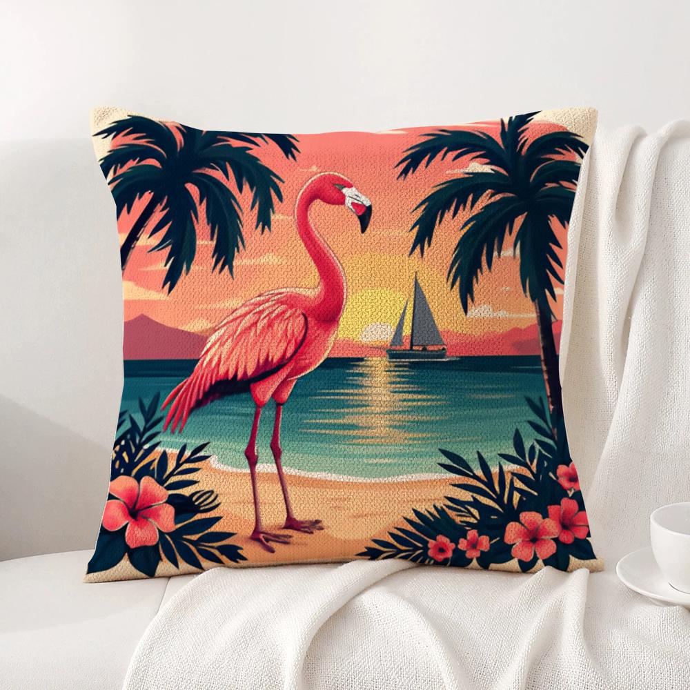 Tropical Palm Flamingo Cushion Cover Natural Linen Organic Fabric DoubleSided Printing Sofa Home Decor Gift Pillow Cover 30x30cm
Tropical Palm Flamingo Cushion Cover Natural Linen Organic Fabric DoubleSided Printing Sofa Home Decor Gift Pillow Cover 30x30cm