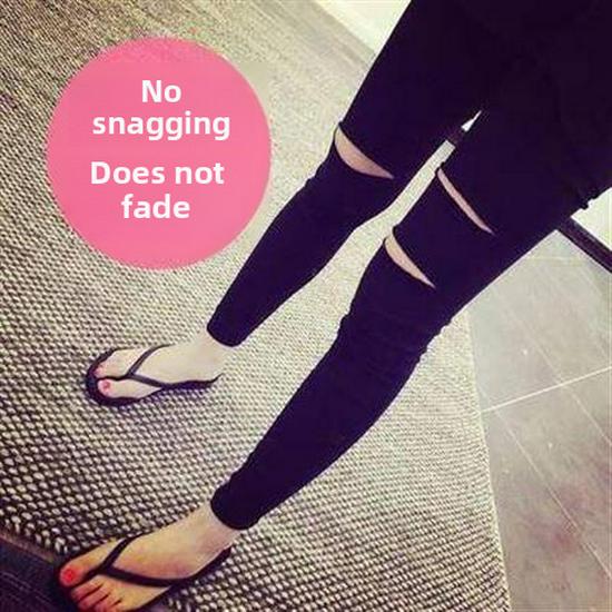 Жіночі чорні рвані легінси великих розмірів - вузький крій, довжина до дев яти пунктів, на весну, літо та осінь XL
Жіночі чорні рвані легінси великих розмірів - вузький крій, довжина до дев яти пунктів, на весну, літо та осінь XL