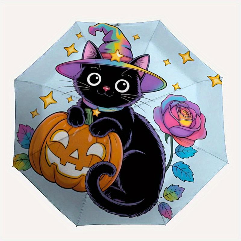 1pc Halloween Cat Automatic Open/Close Umbrella - Compact Travel Umbrella, 8-Rib Heavy-Duty Construction, Ideal Gift, Outdoor Accessory, Sty
1pc Halloween Cat Automatic Open/Close Umbrella - Compact Travel Umbrella, 8-Rib Heavy-Duty Construction, Ideal Gift, Outdoor Accessory, Sty