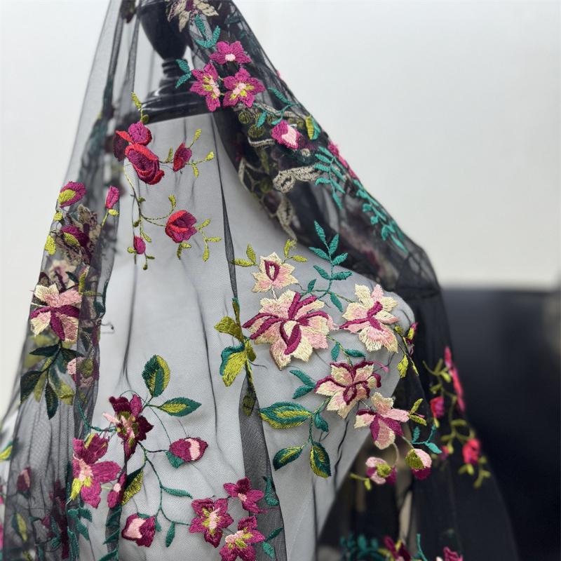 Encrypted Flower Embroidery Fabric Water-soluble Soft Lace Sheer Summer Trsnsparent Cloth for DIY Mesh Dress Shirt Sexy Romantic 1 Yards чёрный
Encrypted Flower Embroidery Fabric Water-soluble Soft Lace Sheer Summer Trsnsparent Cloth for DIY Mesh Dress Shirt Sexy Romantic 1 Yards чёрный