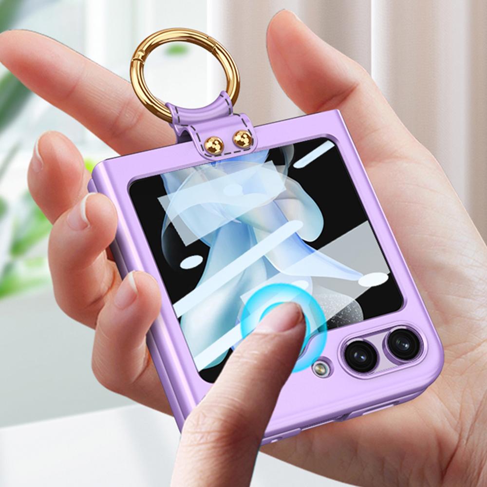 GKK Shockproof Case for Samsung Galaxy Z Flip5 5G Slim Hard PC Phone Cover with Ring Strap Purple
GKK Shockproof Case for Samsung Galaxy Z Flip5 5G Slim Hard PC Phone Cover with Ring Strap Purple