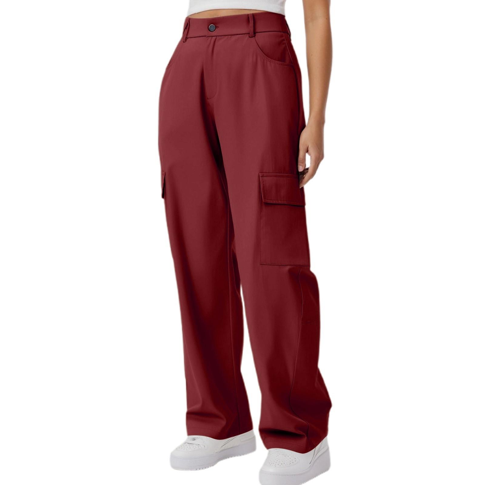 Женские классические универсальные модные брюки из хлопка и льна XL красный
Женские классические универсальные модные брюки из хлопка и льна XL красный