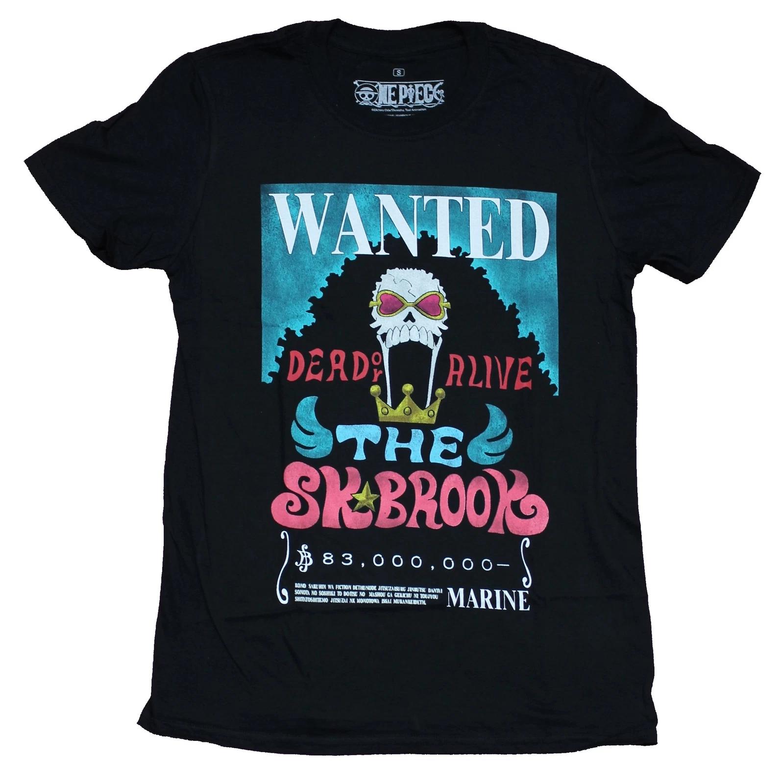 One Piece Mens T-Shirt - Wanted Dead Or Alive The SK Brook Poster Pic M
One Piece Mens T-Shirt - Wanted Dead Or Alive The SK Brook Poster Pic M
