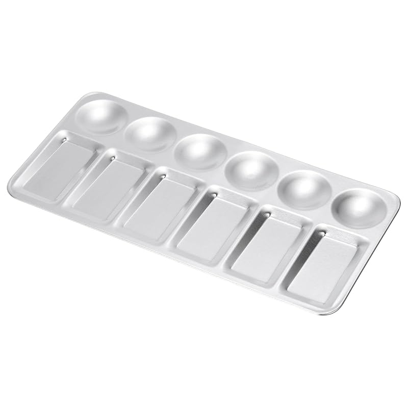 PATIKIL 12 well paint tray palette washable paint palette aluminum paint tray rectangle For watercolor art class craft DIY projects silver
PATIKIL 12 well paint tray palette washable paint palette aluminum paint tray rectangle For watercolor art class craft DIY projects silver