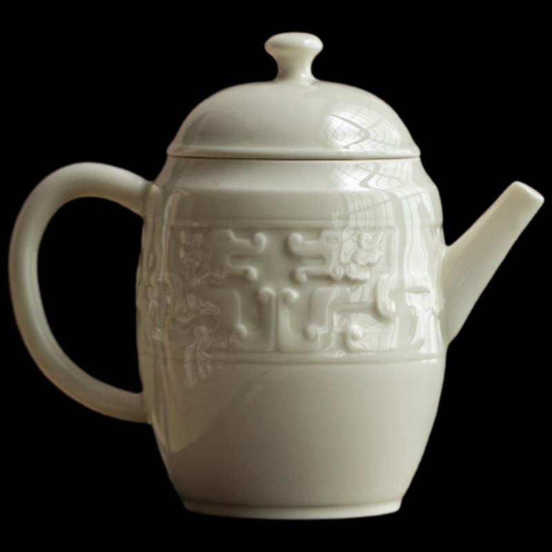 Shangqi Dragon Embossed Ding Kiln White Teapot
Shangqi Dragon Embossed Ding Kiln White Teapot