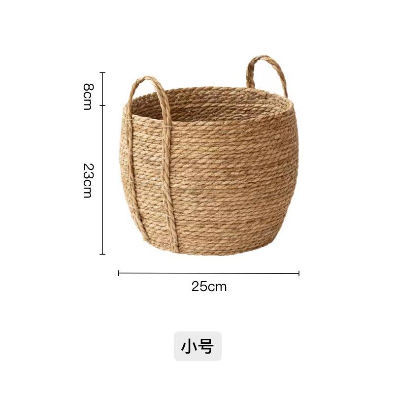 Wholesale pastoral seaweed woven handmade flower basket with handle rattan decorative flower pot large double-sided clothes basket Small
Wholesale pastoral seaweed woven handmade flower basket with handle rattan decorative flower pot large double-sided clothes basket Small
