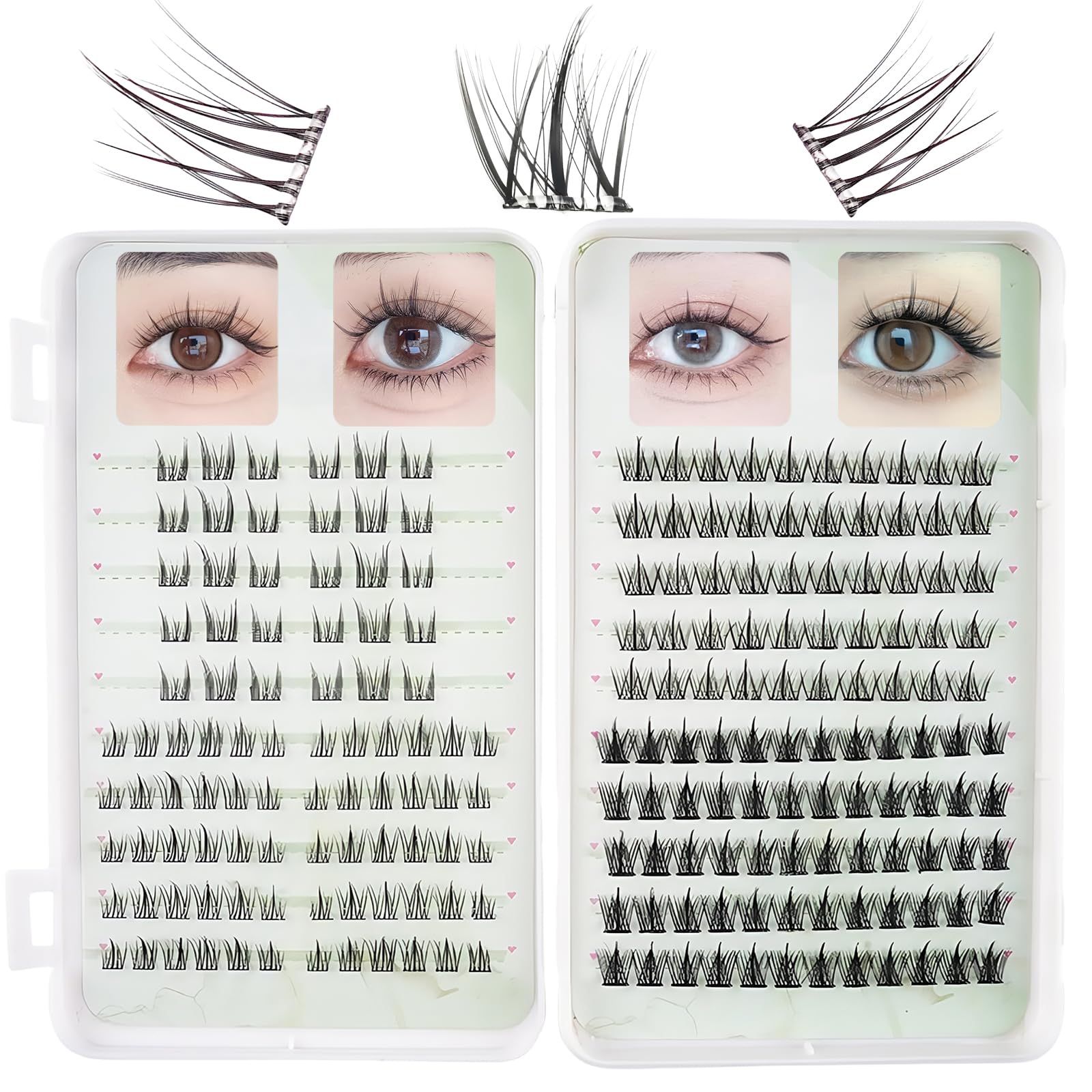 No adhesive required 3D false eyelashes types mixed total of 200 Natural bunch feeling No glue required For partial use Suitable for daily makeup 1
No adhesive required 3D false eyelashes types mixed total of 200 Natural bunch feeling No glue required For partial use Suitable for daily makeup 1