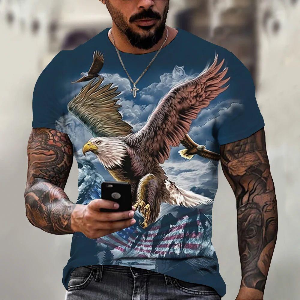 New Summer Men Animal Personality Eagle Pattern Hd 3d Printing O Collar Short Sleeve T-Shirt Fashion Loose Fun Plus Size Top 6XL
New Summer Men Animal Personality Eagle Pattern Hd 3d Printing O Collar Short Sleeve T-Shirt Fashion Loose Fun Plus Size Top 6XL