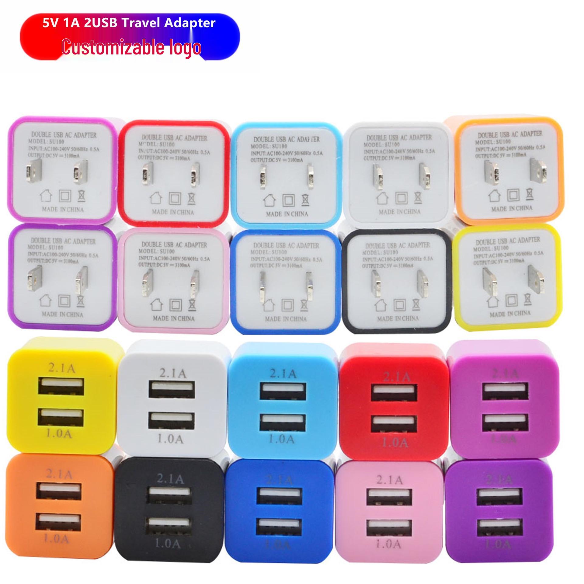 Foot 1A Dual-Port USB Mobile Charger 5V - Travel Adapter US Double USB - Rose Red
Foot 1A Dual-Port USB Mobile Charger 5V - Travel Adapter US Double USB - Rose Red