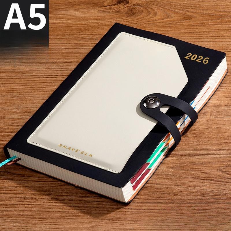 2026 Planner, 400 pages, with monthly tags. Black чорний
2026 Planner, 400 pages, with monthly tags. Black чорний