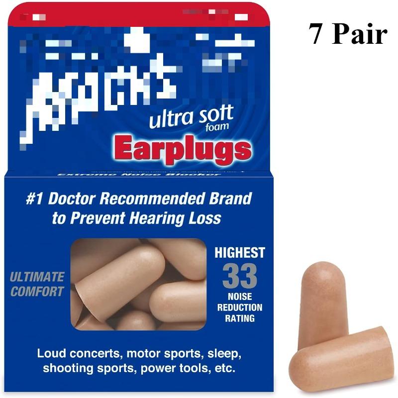 7 Pairs of Super Soft Foam Earplugs, Comfortable Earplugs for Sleeping, Snoring, Working, Studying, Loud Noises 1 set(7pair)
7 Pairs of Super Soft Foam Earplugs, Comfortable Earplugs for Sleeping, Snoring, Working, Studying, Loud Noises 1 set(7pair)