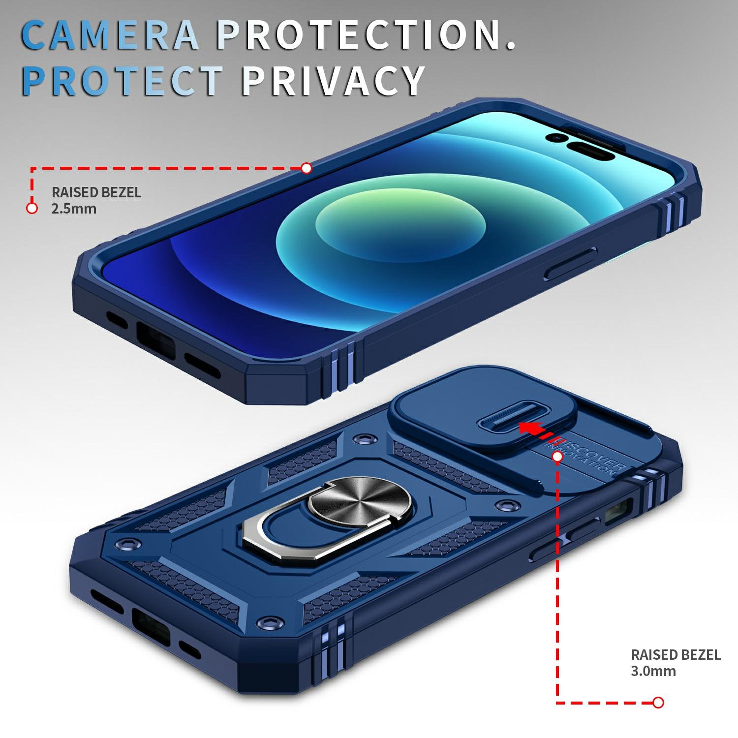 For iPhone 15 Pro Sliding Camera Window Phone Case PC+TPU Kickstand Cover with Card Slot Sapphire
For iPhone 15 Pro Sliding Camera Window Phone Case PC+TPU Kickstand Cover with Card Slot Sapphire