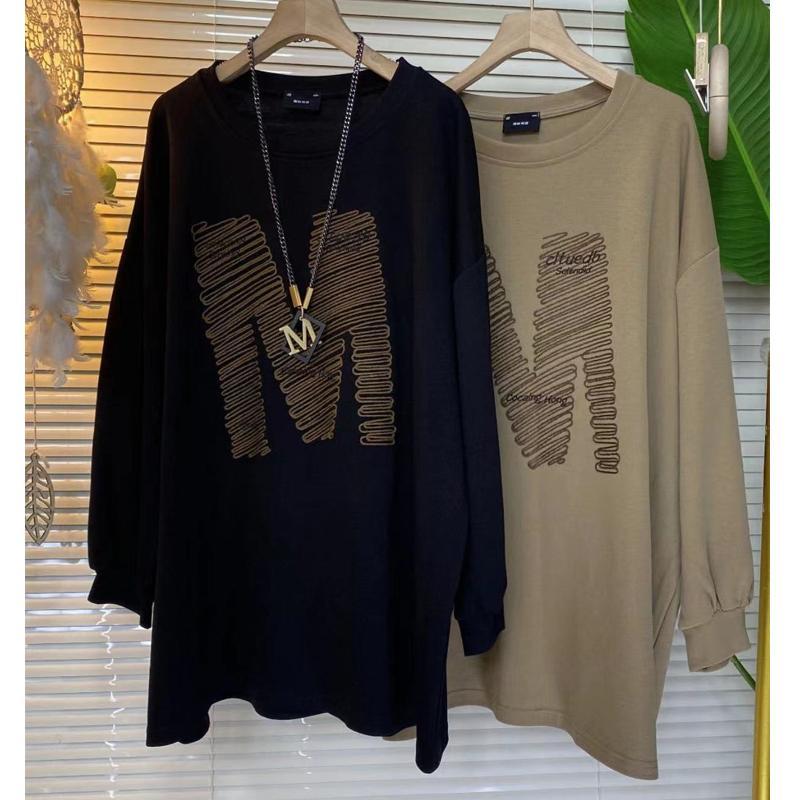 Повседневная мода с длинным рукавом и буквенным принтом, весенняя женская одежда, свободные универсальные свитера с круглым вырезом, топы XXL чёрный
Повседневная мода с длинным рукавом и буквенным принтом, весенняя женская одежда, свободные универсальные свитера с круглым вырезом, топы XXL чёрный