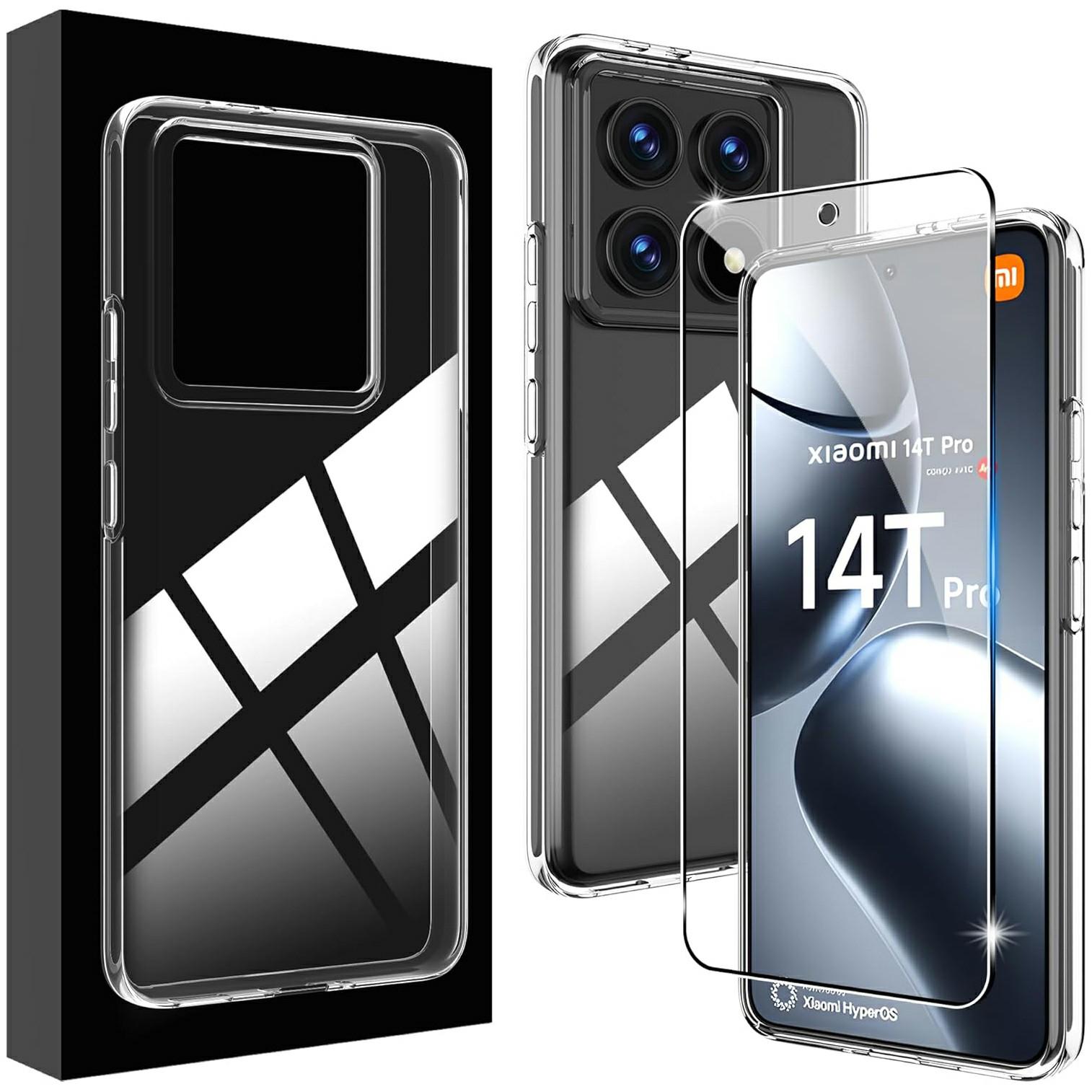 For Xiaomi 14T Pro Clear TPU Anti-Scratch Phone Case+2.5D Arc Edge Screen Protector Style A
For Xiaomi 14T Pro Clear TPU Anti-Scratch Phone Case+2.5D Arc Edge Screen Protector Style A