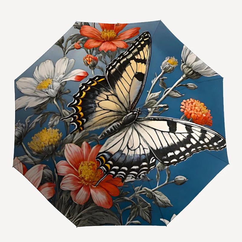 1pc Butterfly Floral Automatic Folding Umbrella - Compact 8-Rib Design, Durable Plastic & Iron, Lightweight for Outdoor Daily Use136
1pc Butterfly Floral Automatic Folding Umbrella - Compact 8-Rib Design, Durable Plastic & Iron, Lightweight for Outdoor Daily Use136