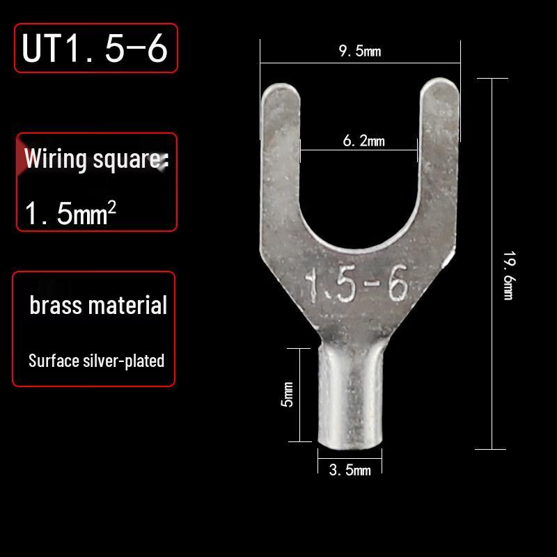 Jundingying UT Fork Crimp Wire Terminal
Jundingying UT Fork Crimp Wire Terminal