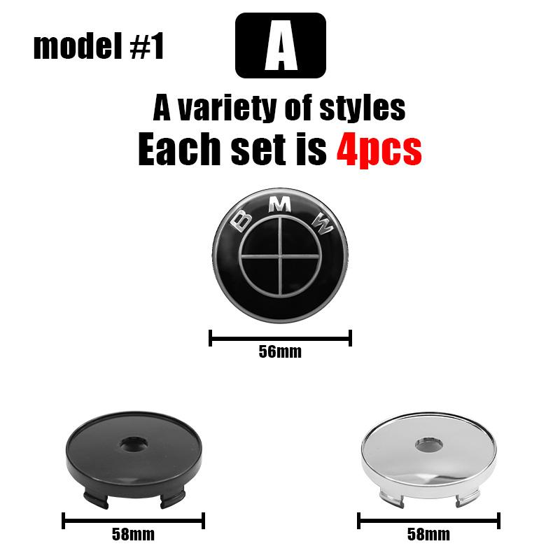 4pc 56mm 60mm Wheel Center Cap Logo Hub Cover Badge Auto Decal For BMW X1 X2 X3 X4 X5 X6 F30 F34 E90 G20 F20 F21 F22 F07 F10 F11 Black Lid
4pc 56mm 60mm Wheel Center Cap Logo Hub Cover Badge Auto Decal For BMW X1 X2 X3 X4 X5 X6 F30 F34 E90 G20 F20 F21 F22 F07 F10 F11 Black Lid