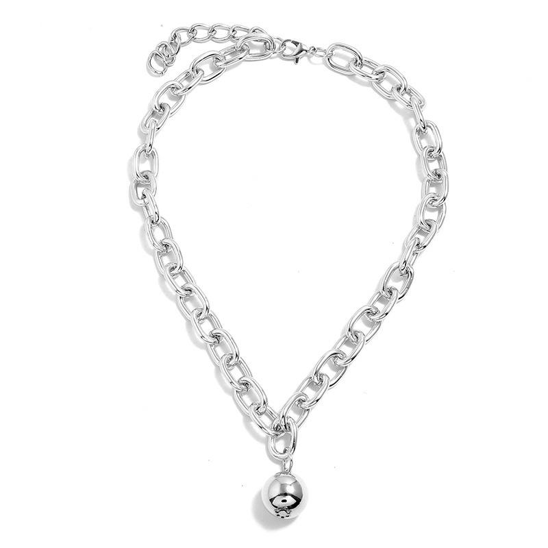Necklace, Punk retro versatile short necklace necklace women, metal ball personalized necklace срібний
Necklace, Punk retro versatile short necklace necklace women, metal ball personalized necklace срібний