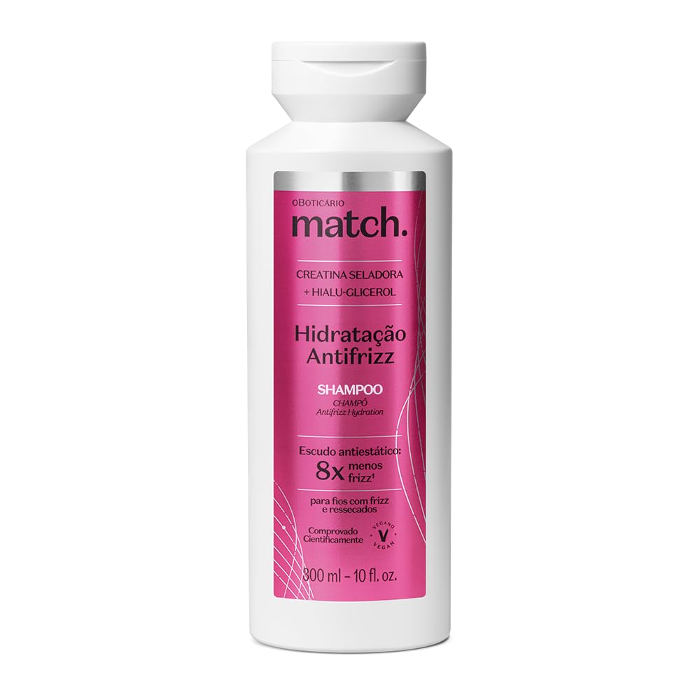O Boticário Match Shampoo Antifreeze 300ml OBOTICARIO MATCH SHAMPOO HIDRATACAO ANTIFRIZZ
O Boticário Match Shampoo Antifreeze 300ml OBOTICARIO MATCH SHAMPOO HIDRATACAO ANTIFRIZZ