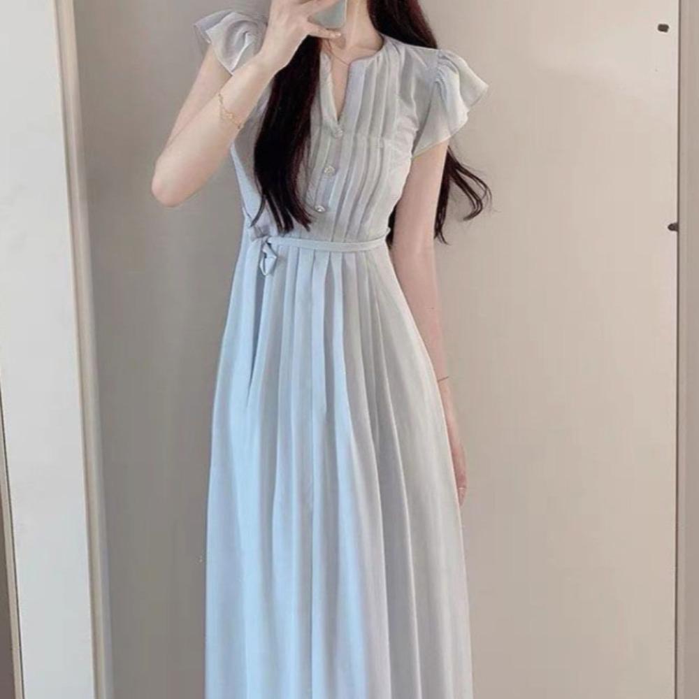 GMXIA Женские летние нежные узкие юбки с драпировкой и рукавами Xiaofei, свободные платья XL
GMXIA Женские летние нежные узкие юбки с драпировкой и рукавами Xiaofei, свободные платья XL