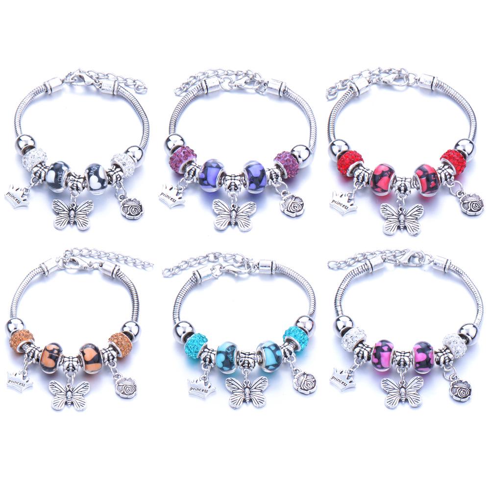 European & American Bestseller: Adjustable Size Butterfly Charm Bracelet with Beaded Inlaid Diamonds
European & American Bestseller: Adjustable Size Butterfly Charm Bracelet with Beaded Inlaid Diamonds