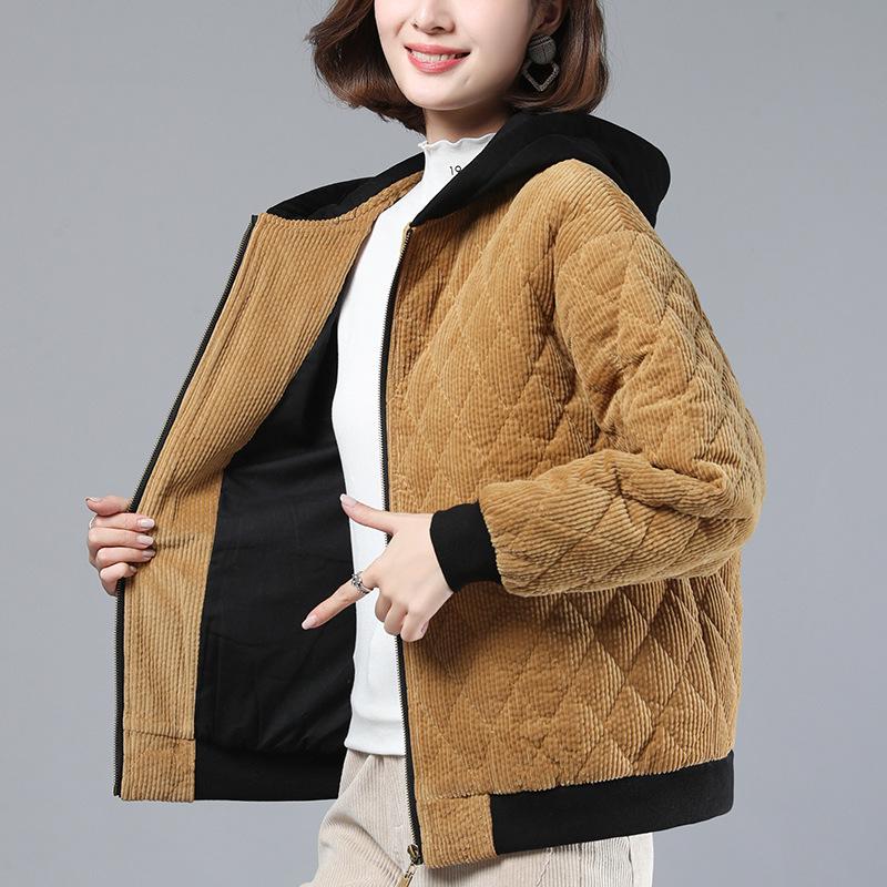 Women s Argyle Corduroy Padded Jacket - Short Style 2024 Winter Collection L for 60-70 kg
Women s Argyle Corduroy Padded Jacket - Short Style 2024 Winter Collection L for 60-70 kg