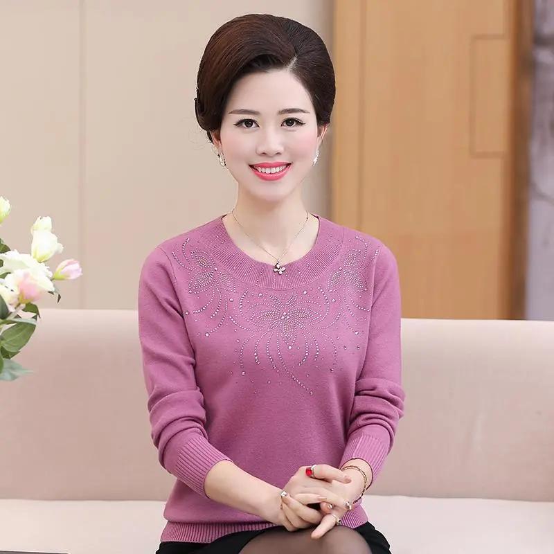 Women s Spring and Autumn Long Sleeve Elegant Round Neck Sweaters Design Diamonds Temperament Knitted Pullovers M
Women s Spring and Autumn Long Sleeve Elegant Round Neck Sweaters Design Diamonds Temperament Knitted Pullovers M