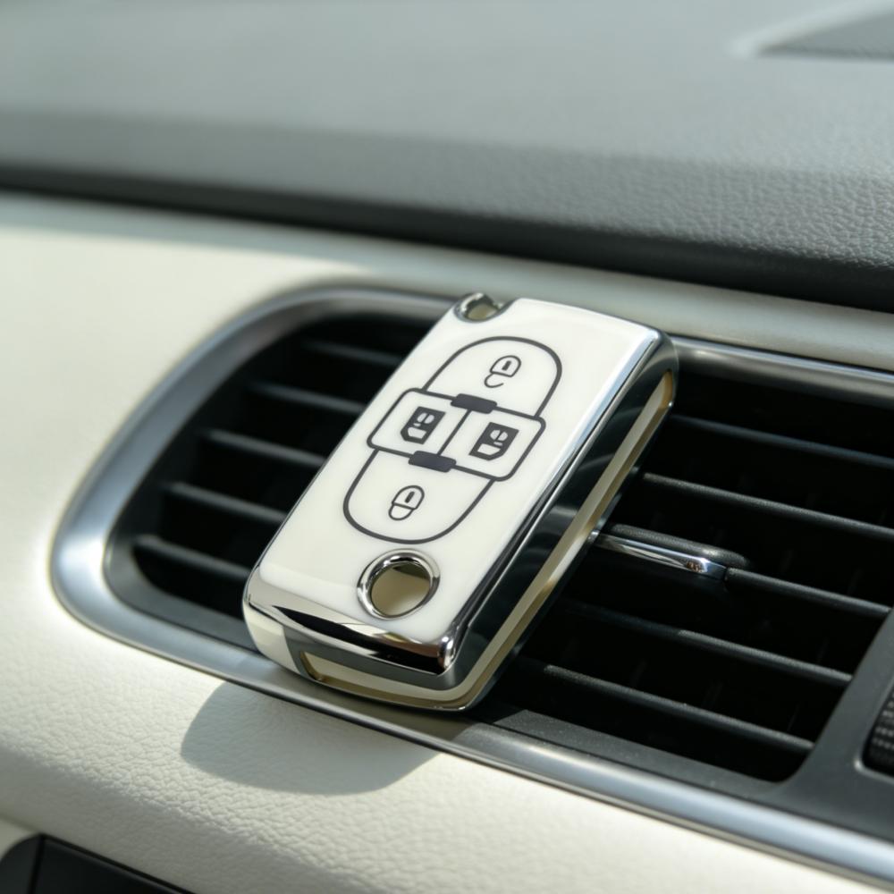 Car Key Case Cover for Peugeot For Citroen, only fit for the car key shown in the image. вершковий
Car Key Case Cover for Peugeot For Citroen, only fit for the car key shown in the image. вершковий