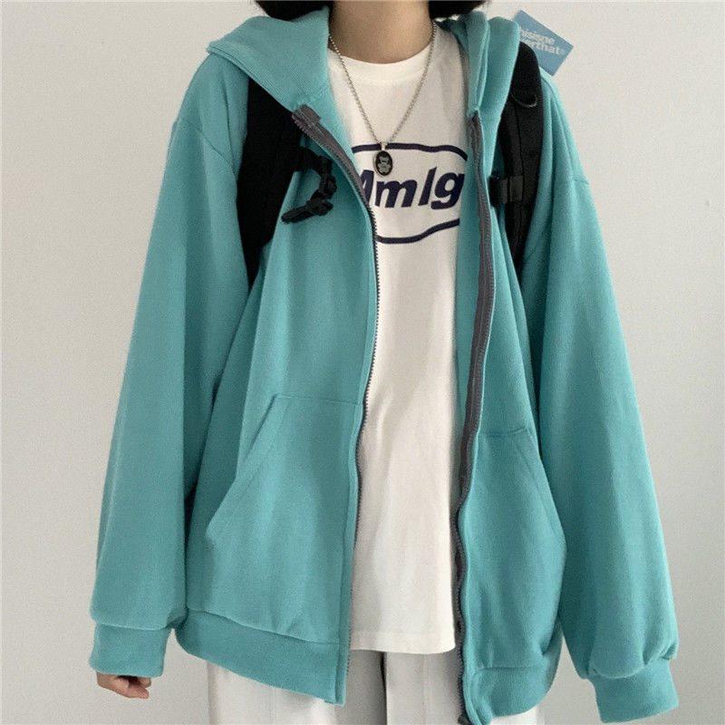 Coat for women spring and autumn thin loose ins trendy student sweatshirt zipper cardigan hooded bf lazy style baseball uniform M фіолетовий
Coat for women spring and autumn thin loose ins trendy student sweatshirt zipper cardigan hooded bf lazy style baseball uniform M фіолетовий