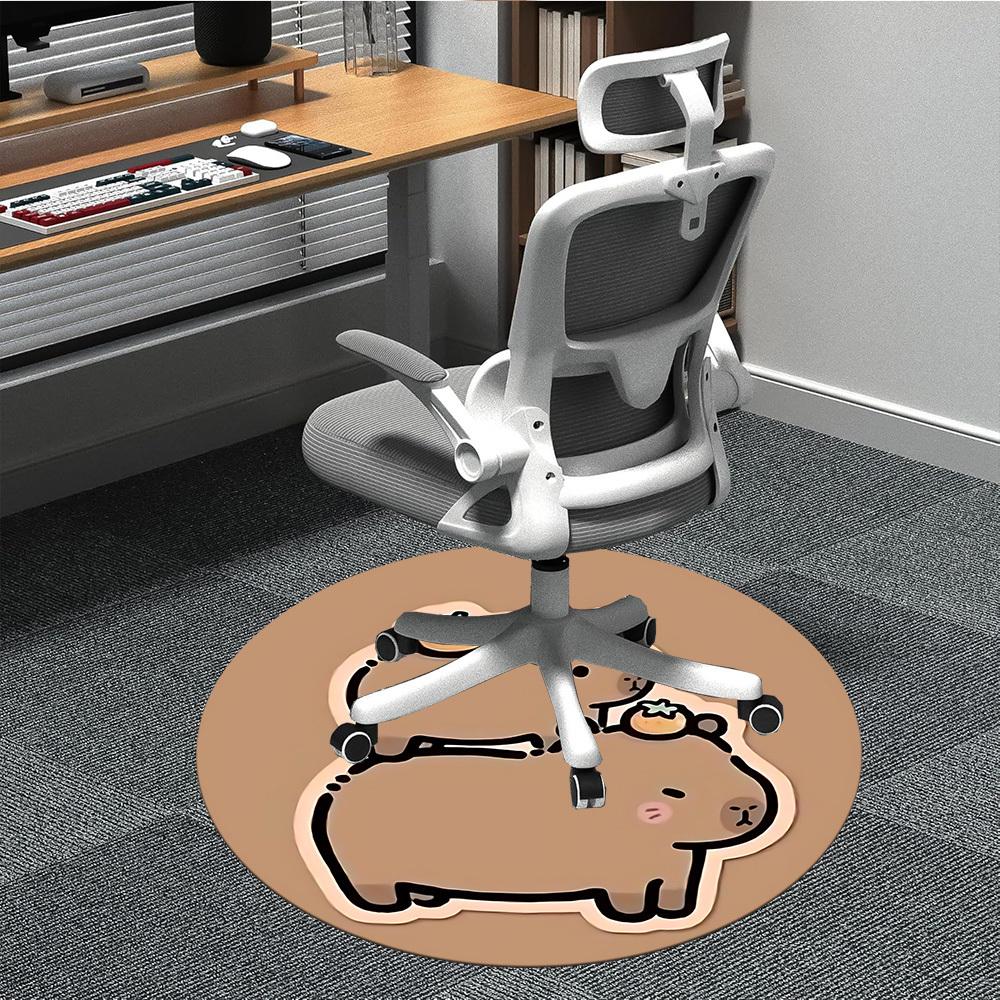 1PC Capybara Office Round Area Rug, Indoor Mat Suitable For Office, Under Office Chairs Bedroom Living Room Home Decor, Room Deco 075 80cm by 80cm
1PC Capybara Office Round Area Rug, Indoor Mat Suitable For Office, Under Office Chairs Bedroom Living Room Home Decor, Room Deco 075 80cm by 80cm