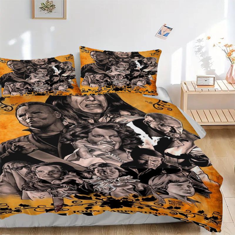 Halloween Horror Poster Bedding Set Comforter Cover Gift for Bedroom,Includes 1 Cover and 2 Pillowcases, No InsertB354 135x200cm
Halloween Horror Poster Bedding Set Comforter Cover Gift for Bedroom,Includes 1 Cover and 2 Pillowcases, No InsertB354 135x200cm