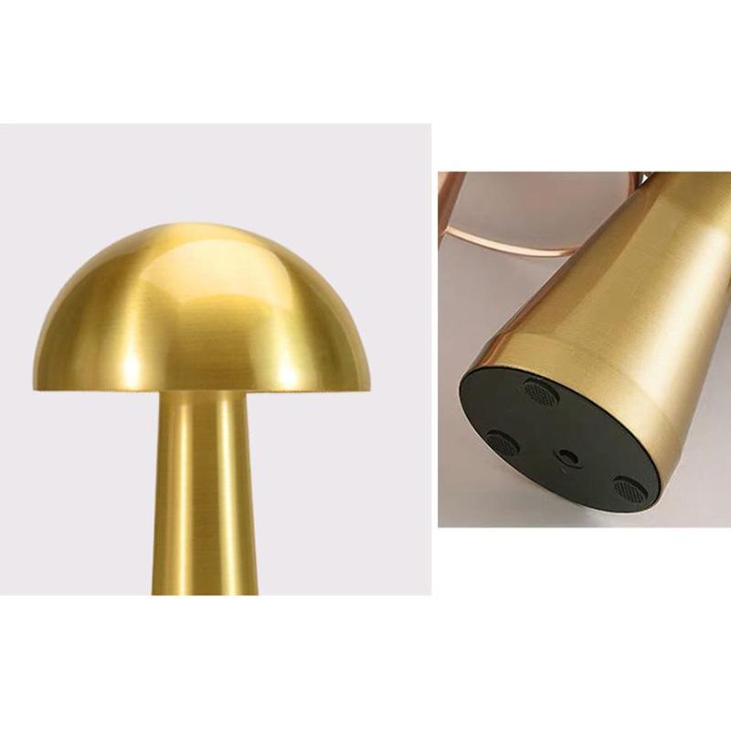 Retro Mushroom LED Table Lamp Touch Sensor Rechargeable Reading Light For Bedroom Restaurant Bar Decor рожевий колір золота
Retro Mushroom LED Table Lamp Touch Sensor Rechargeable Reading Light For Bedroom Restaurant Bar Decor рожевий колір золота